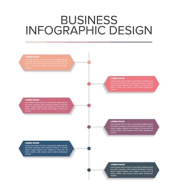 Modern business Infographic element set design presentation flat