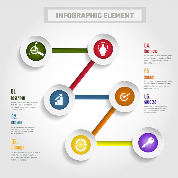 Modern Business infographic options   