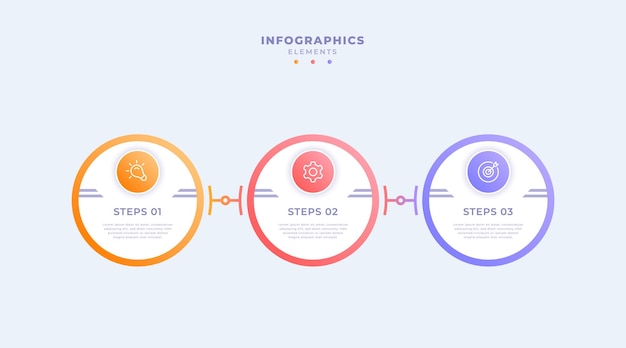 Modern business infographic template