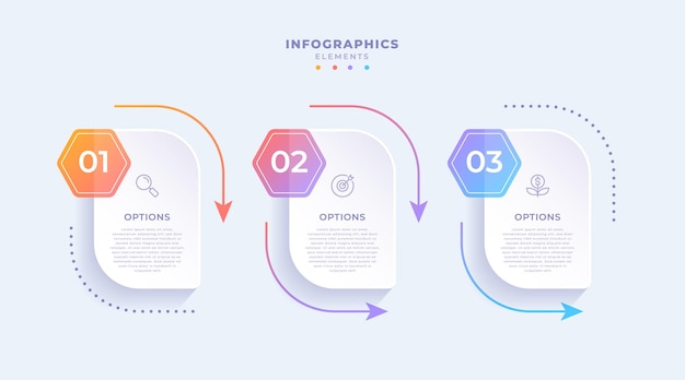 Modern business infographic template