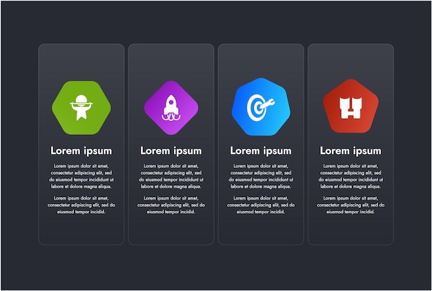 Modern business infographics visual presentation of data