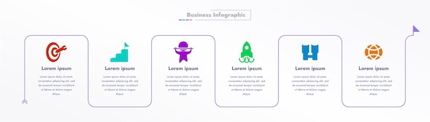 Modern business infographics visual presentation of data