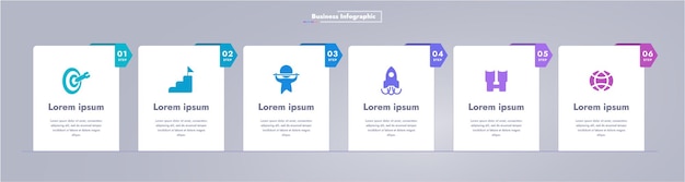 Modern business infographics visual presentation of data