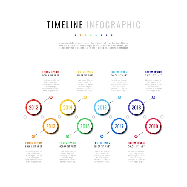 modern business infographics with realistic elements. corporate report template