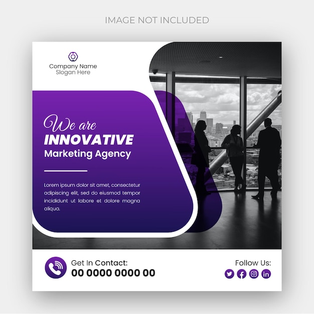 Modern business Instagram post design template or web banner