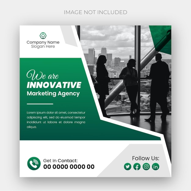 Modern business Instagram post design template or web banner