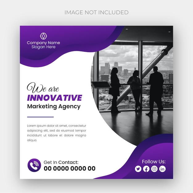 Modern business Instagram post design template or web banner