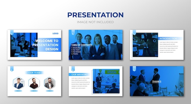 Modern Business presentation powerpoint presentation template Premium Vector