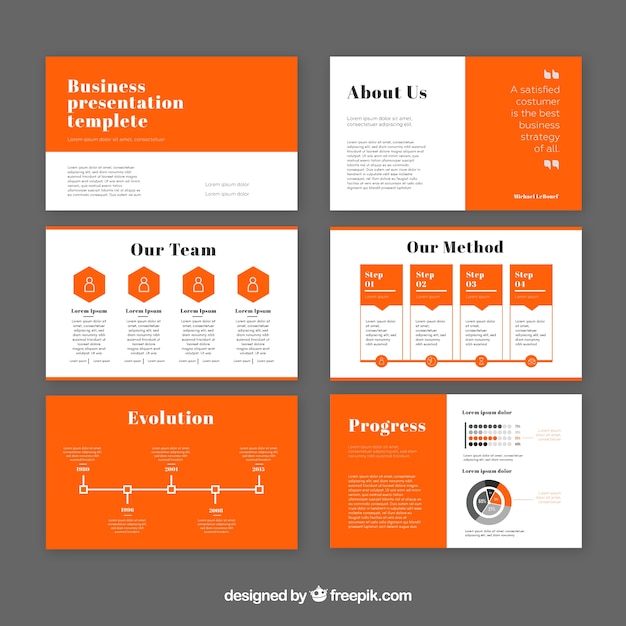 Modern business presentation template