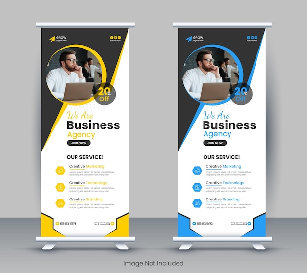 Modern business rack card or dl flyer templates