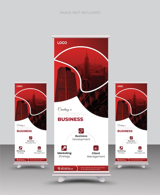 Modern business roll up Business roll up banner display presentation Modern roll up banner