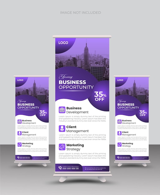 Modern business roll up Business roll up banner display presentation Modern roll up banner