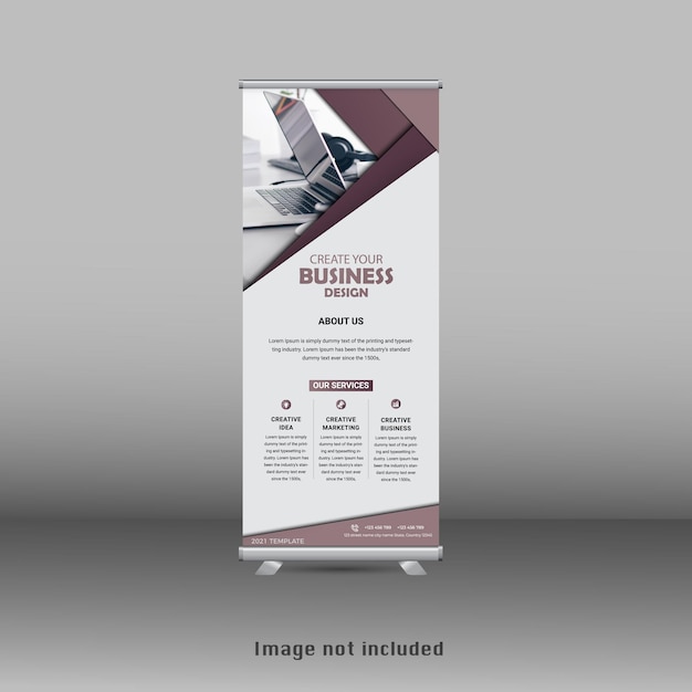 modern business rollup standee banner design