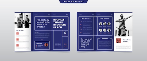 Modern Business Trifold Brochure Template