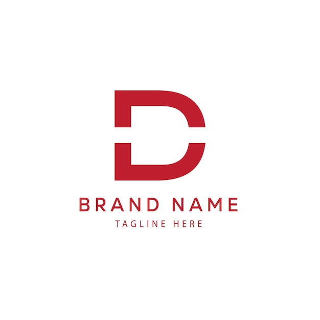 modern c d letter mark logo and call icon design