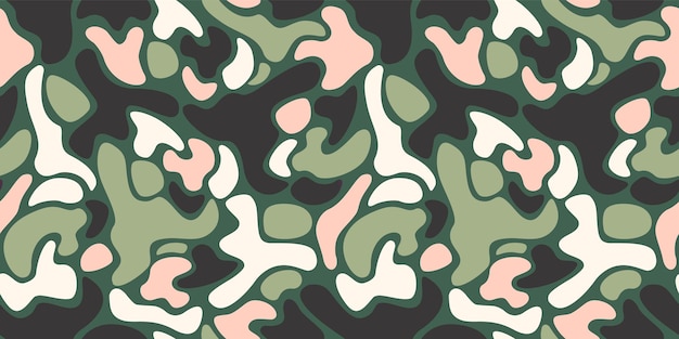 Modern camouflage seamless pattern Vector abstract design for paper cover fabric interior decor and other users