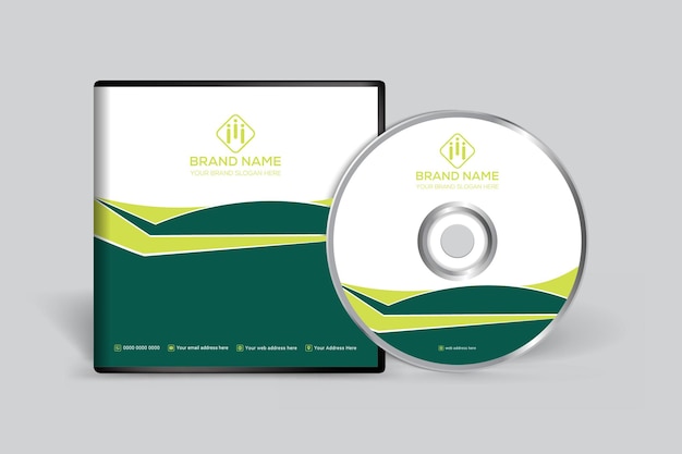 Modern CD cover template design