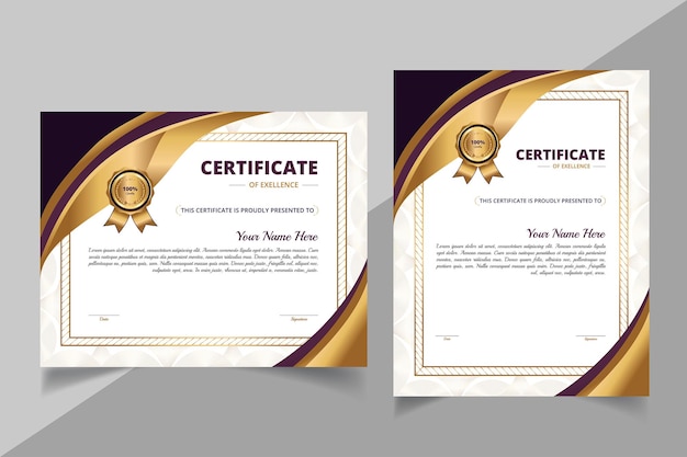 Modern Certificate Template