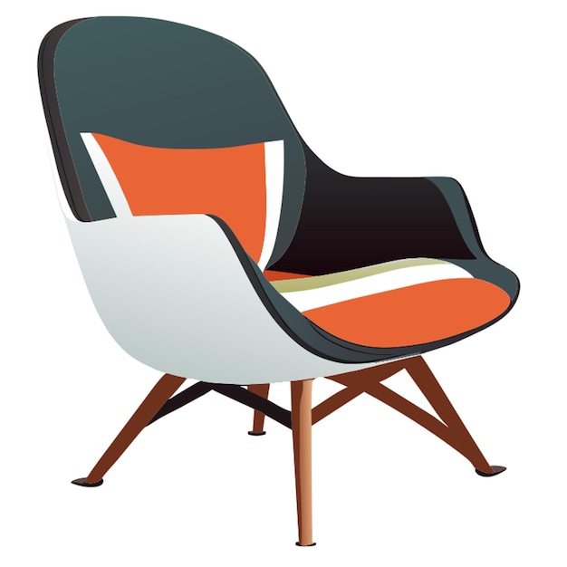 Vector modern chair vector illustration