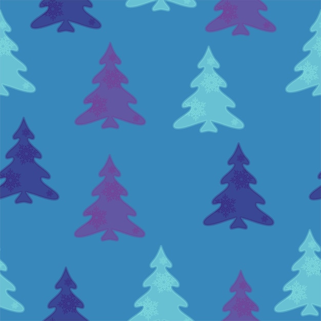 Modern Christmas Seamless Vector patterns cute christmas trees christmas gifts pattern