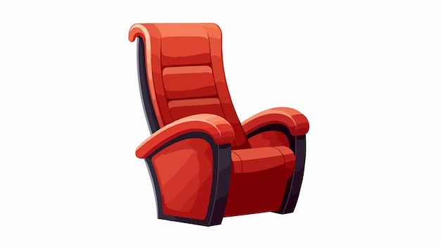 Modern Cinema Chair Isolated Cartoon Vector Illustration