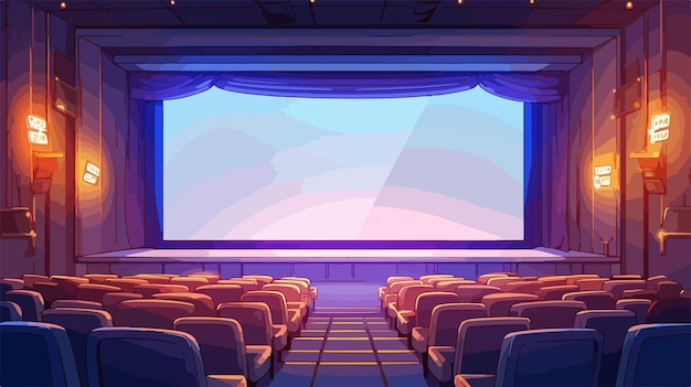 Modern Cinema Seats Booking Online UI Design Scheme