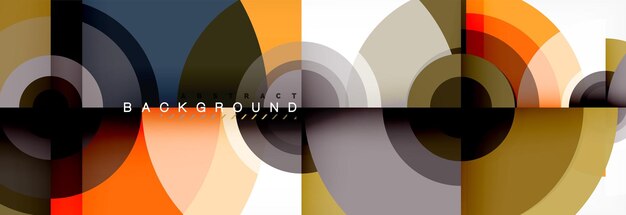 Vector modern circle background