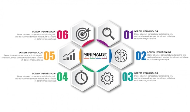 Vector modern circular infographic design elements