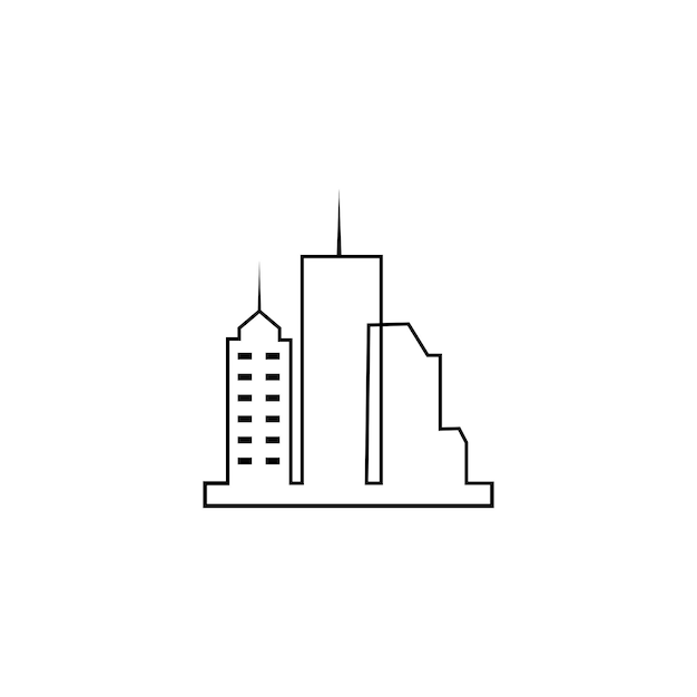 Modern City skyline city silhouette vector illustration in flat design