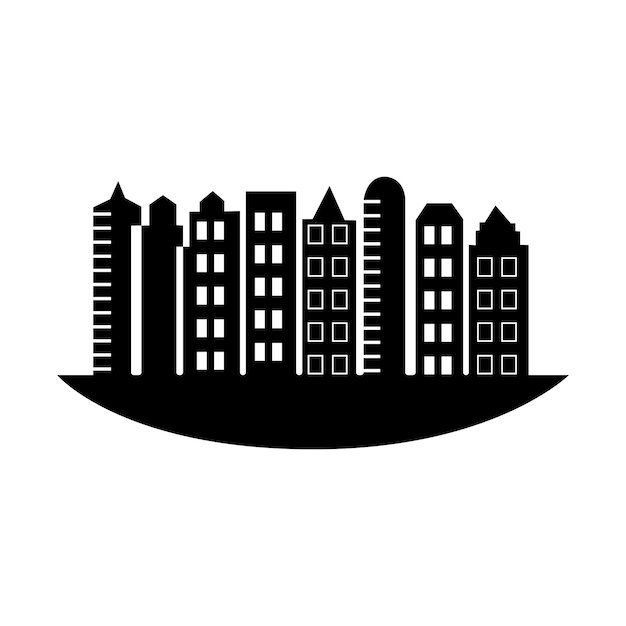 Modern City skyline city silhouette vector illustration in flat design