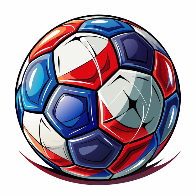 Vector modern and classical soccer ball design vector illustration on white background