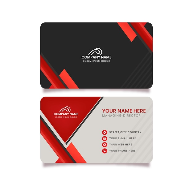 Modern Clean business card Design for corporate business