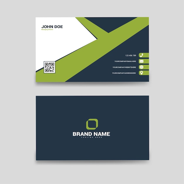 Modern and clean Business card, Name card, and Visiting card design template.