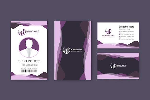 Modern and clean business card Rcd and visiting card template id card designer