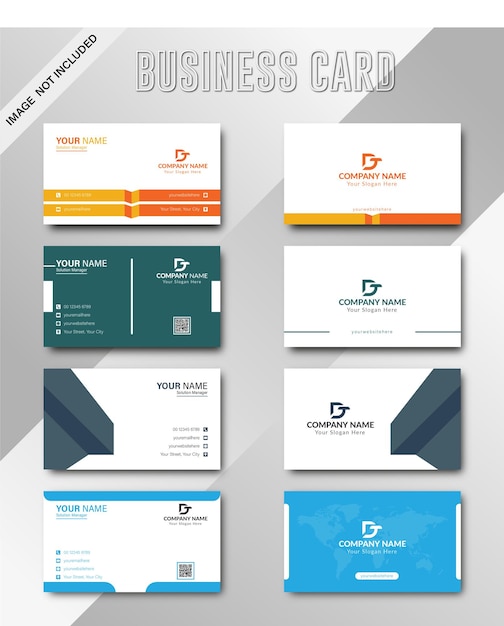 Modern and clean business card template design