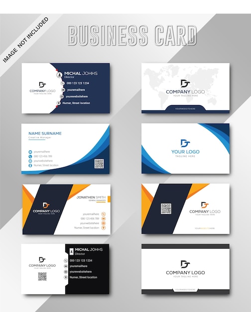 Modern and clean business card template design