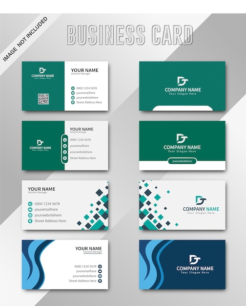 Modern and clean business card template design