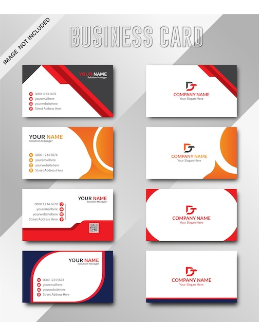 Modern and clean business card template design