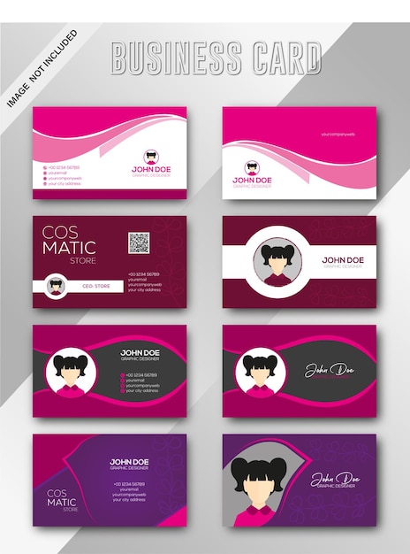 Modern and clean business card template design