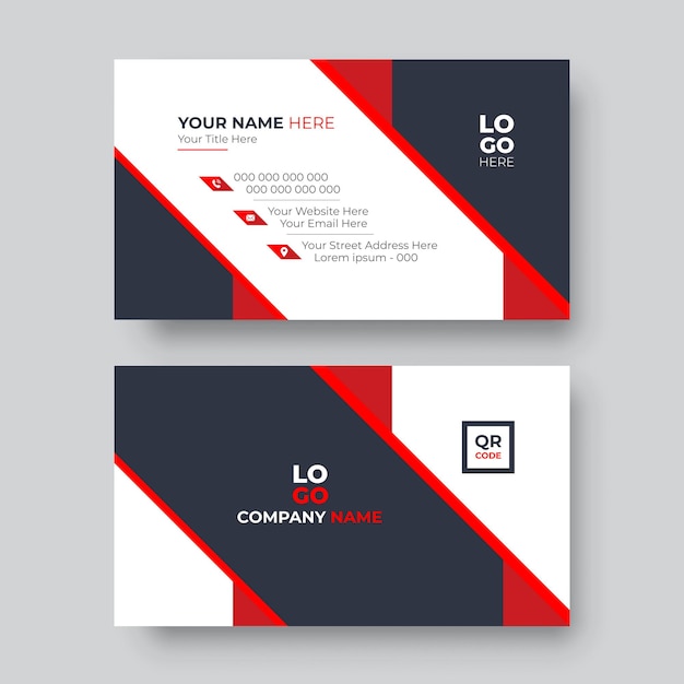 Modern and clean business card template