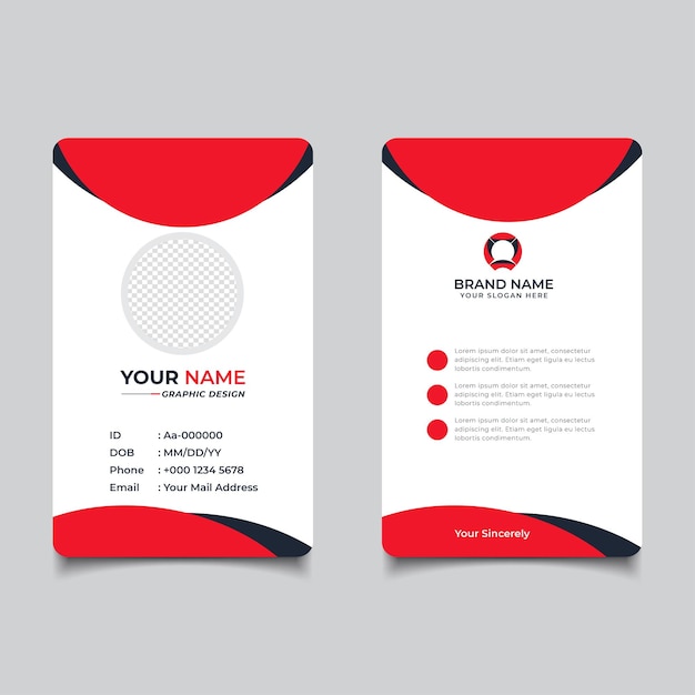 Modern and Clean Business id Card Template