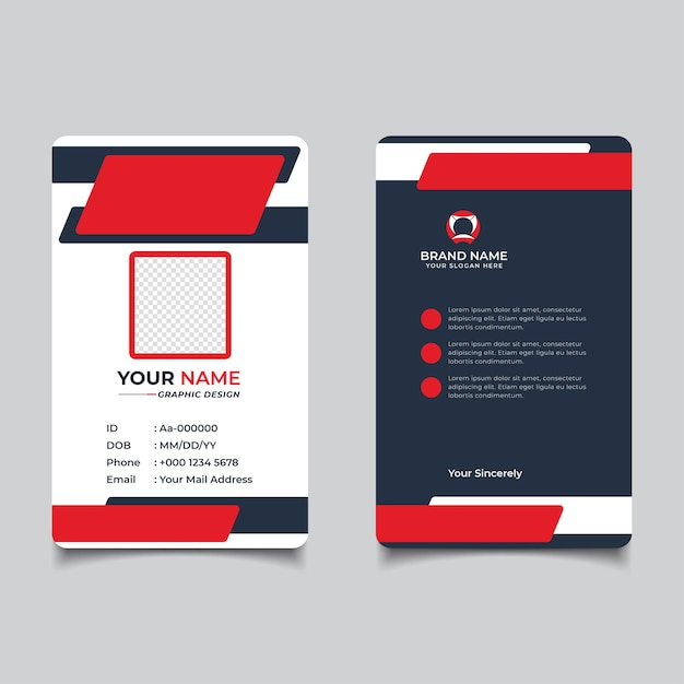 Modern and Clean Business id Card Template