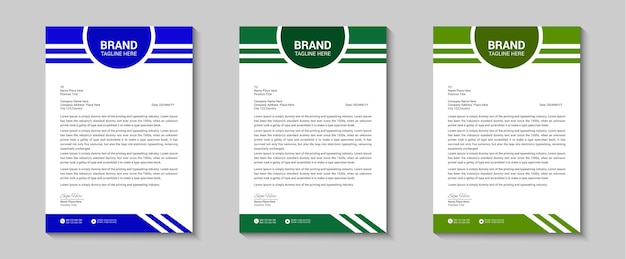 modern and clean business letterhead  design