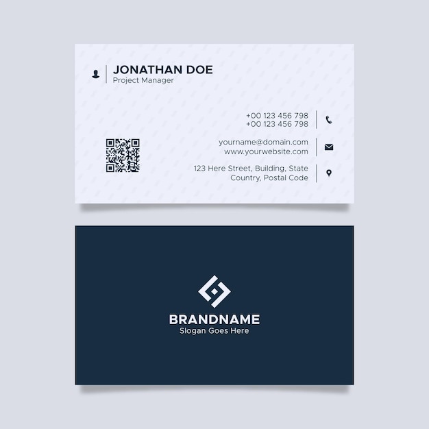 Modern Clean Corporate Business Card Design Template