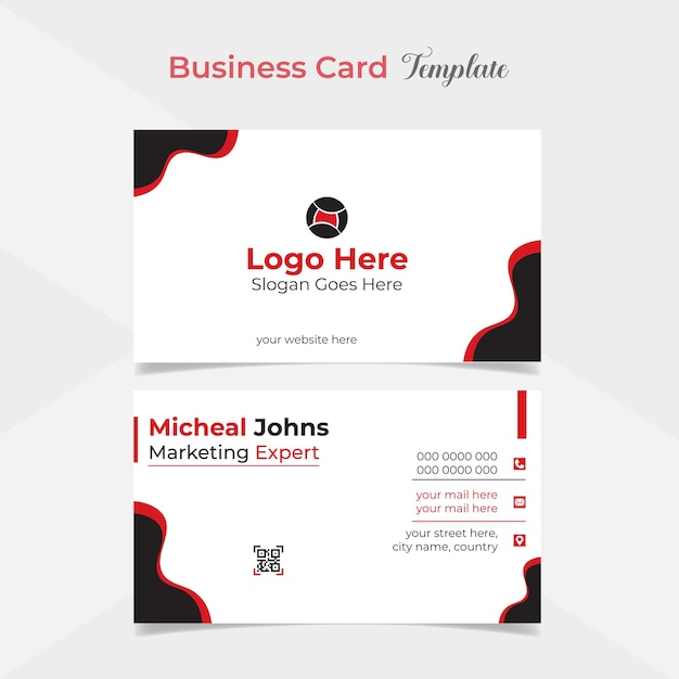 modern and clean creative business card template design