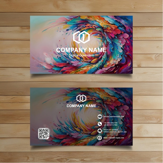 Vector modern and clean professional business card template