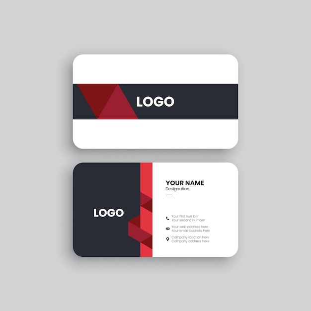 Modern and clean professional business card template