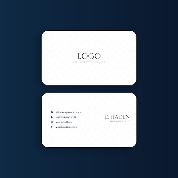 Modern and clean professional business card template