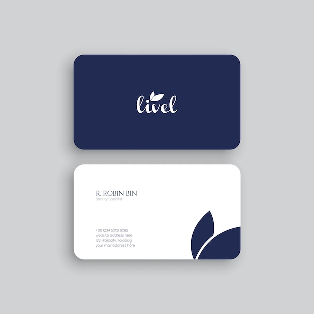 Modern and clean professional business card template