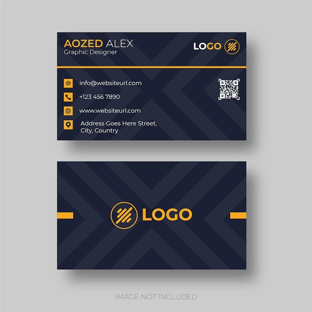 modern and clean professional business card template